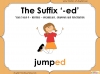 The Suffix '-ed' - Year 3 and 4 Teaching Resources (slide 1/20)